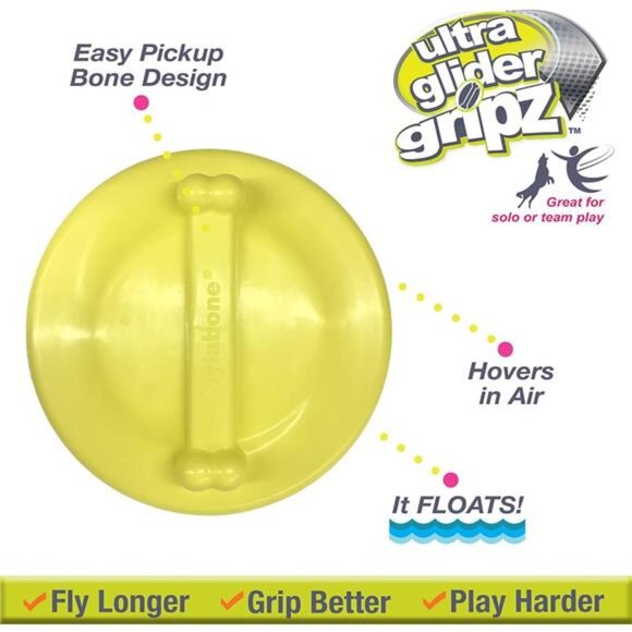 Power Play Ultra Glider Gripz Dog Flying Disc Large (1 Count) - Picture 3 of 7